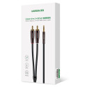 Ugreen kabel audio kabel 3,5 mm mini jack (samec) - 2RCA (samec) 2m měděný (AV170)