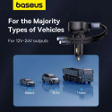 Baseus Enjoyment USB-C nabíječka do auta s USB-C / Lightning 60W kabelem - černá