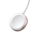 Lightning kabel Joyroom 2 v 1 a indukční nabíječka pro Apple Watch 1,5 m bílá (S-IW012)