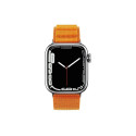 Alpský řemínek s ocelovou přezkou pro Apple Watch 42/44/45/49 mm - oranžový