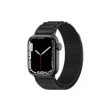 Řemínek s alpskou ocelovou přezkou pro Apple Watch 38/40/41 mm - černý