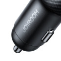 Joyroom JR-CCD04 30W 2x USB-C USB-A nabíječka do auta s displejem - černá