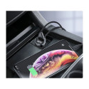 Rozbočovač nabíječky do auta Baseus 2x USB 3.1A 17W + 2x zásuvka do zapalovače cigaret 80W černá (CR
