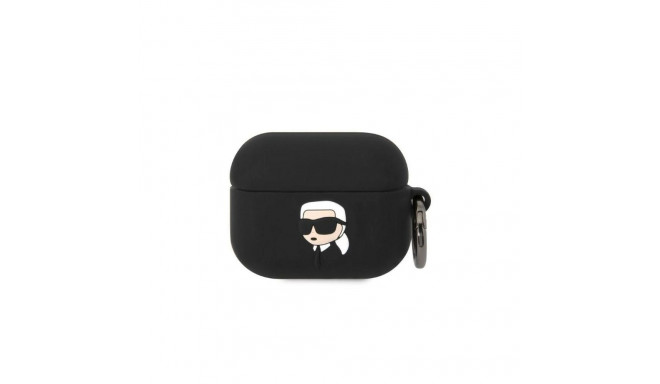 Karl Lagerfeld KLAPRUNIKK AirPods Pro cover black/black Silicone Karl Head 3D