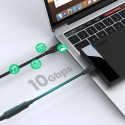 Ugreen kabel prodlužovací adaptér USB C (samec) - USB C (samice) 100W 10Gb/s 1m černý