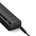 Ugreen multifunkční HUB 7v1 USB-A - 7xUSB-A 5Gb/s černý (US219)