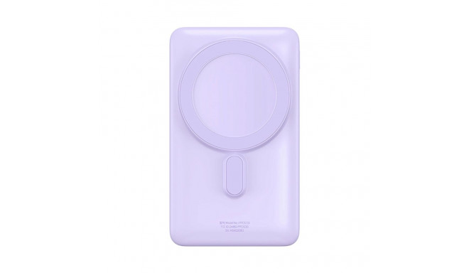 Baseus Magnetic Bracket Wireless Fast Charge Power Bank 10000mAh 20W Purple（With Xiaobai series fast