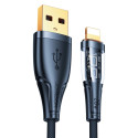 Rychlonabíjecí kabel Joyroom s chytrým vypínačem USB-A - Lightning 2,4A 1,2m černý (S-UL012A3)