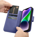 iCarer kaitseümbris Wallet 2in1 iPhone 14 Anti-RFID, helelilla (WMI14220725-LP)