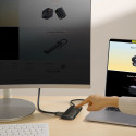 Baseus Lite Series multifunctional HUB USB Type C - 2 x USB 3.0 / USB Type C PD / HDMI 1,4 / SD / TF