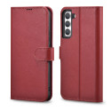 iCarer kaitseümbris Haitang Leather Wallet Samsung Galaxy S22+, punane