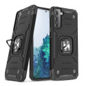 Wozinsky Ring Armor Tough Hybrid Case Cover + Magnetic Mount for Samsung Galaxy S22 + (S22 Plus) Bla