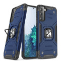 Wozinsky Ring Armor Tough Hybrid Case Cover + Magnetic Mount for Samsung Galaxy S22 + (S22 Plus) Blu