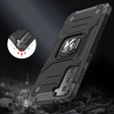 Wozinsky Ring Armor Tough Hybrid Case Cover + Magnetic Mount for Samsung Galaxy S22 + (S22 Plus) Blu