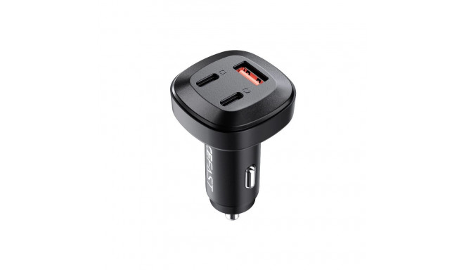 Acefast car charger 66W 2x USB Type C / USB, PPS, Power Delivery, Quick Charge 4.0, AFC, FCP, SCP bl