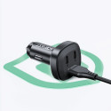 Acefast car charger 66W 2x USB Type C / USB, PPS, Power Delivery, Quick Charge 4.0, AFC, FCP, SCP bl