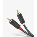 Ugreen cable stereo audio video 2 RCA 2x Cinch 5m gray (10520)