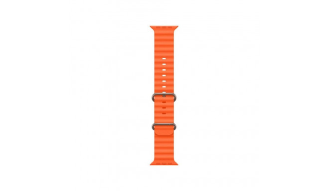 iWear S1 Grooved Soft Silicone 20mm strap for Apple Watch 49mm / 45mm / 44mm / 42mm Orange