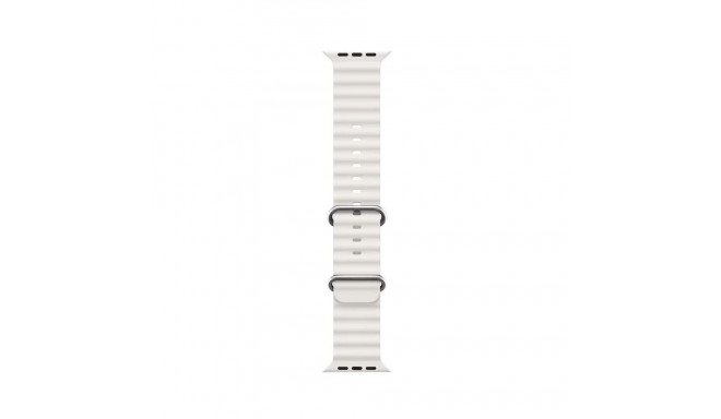 iWear S1 Grooved Soft Silicone 20mm strap for Apple Watch 49mm / 45mm / 44mm / 42mm White