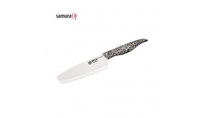 Samura Inca Kitchen knife Nakiri 165 mm white zirconia ceramic blade / ABS TPR Handle