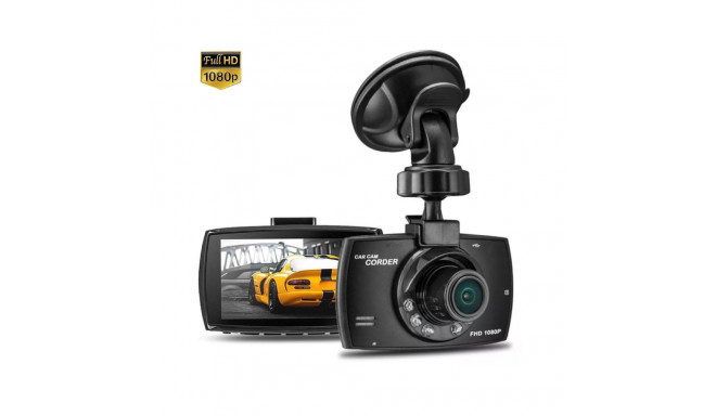 iWear GT3 HD Car DVR Dashboard Video Camera with G-Sensor 1080p HD 140° Wide Angle 2.7'' LCD Black