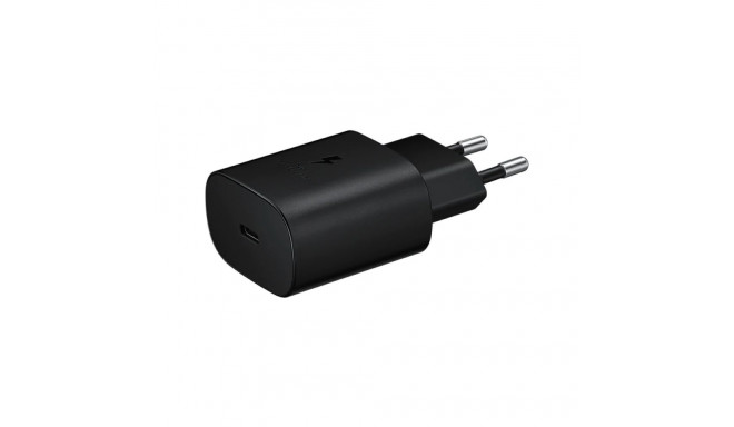 Samsung EP-TA800 25W PD 3.0 Kiire Type-C Pistik 3A Laadija S20 S21 A51 A71 jne Must (Blister)