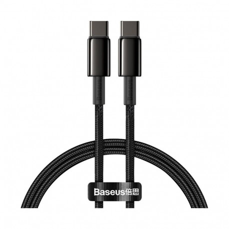 Baseus Tungsten Gold Cable Type-C to Type-C 100W 1m (black)