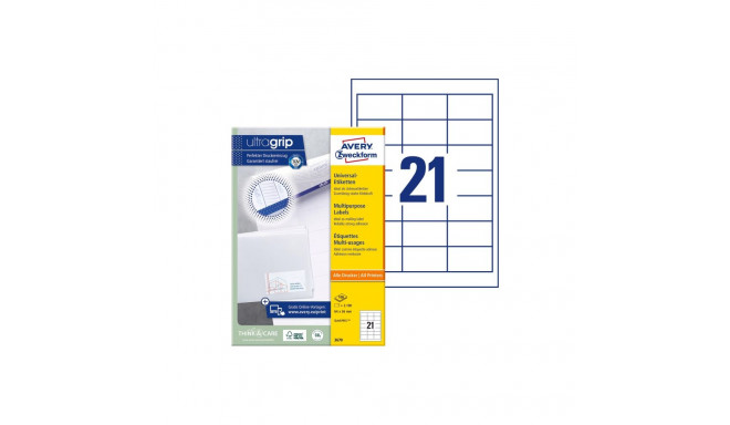 Adhesive label AVERY Zweckform 64x36mm 100 sheets (3670)