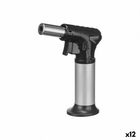 Kitchen Blowtorch Kinvara JY-017 JY-017 Black Silver 12 x 15,4 x 5 cm (12 Units)