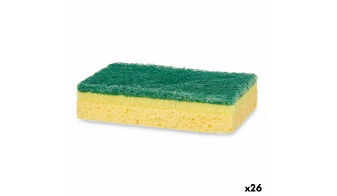 Küürimiskomplekt 11880005 11880005 Kollane Roheline Celuloza Abrasiivne kiud 10,5 X 6,7 X 2,5 cm 10,