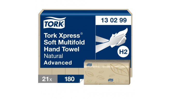 Rullpaberrätik TORK Xpress® Soft Multifold, loodusvalge, Advanced 130299 (21 tk)