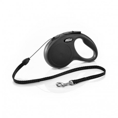 Jalutusrihm flexi New Classic Nöör 5m S must