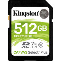 "CARD 512GB Kingston Canvas Select Plus SDXC 100MB/s"