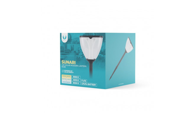 Forever Light Solar LED Lamp SUNARI FLS-98 MODERN Post 3000K+6000K 2200mAh LiFePO4 + PIR