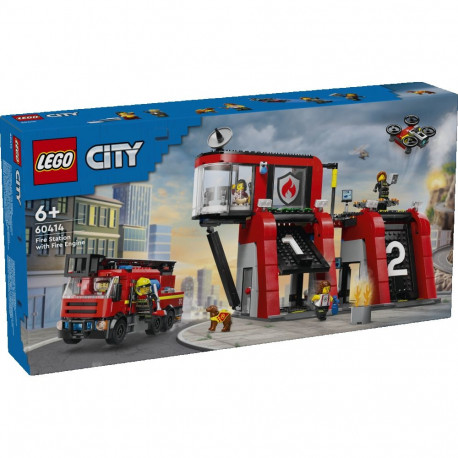 LEGO City Tuletõrjedepoo koos tuletõrjeautoga
