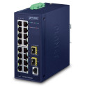 Switch: 16 x 10/100/1000Mbps, 2 x SFP, 1 x RJ-45 console, Layer 2/4