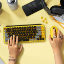 Logitech juhtmevaba klaviatuur Pop Keys with Emoji Mechanical, blast yellow