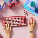 Logitech juhtmevaba klaviatuur Pop Keys with Emoji Mechanical, heartbreaker rose