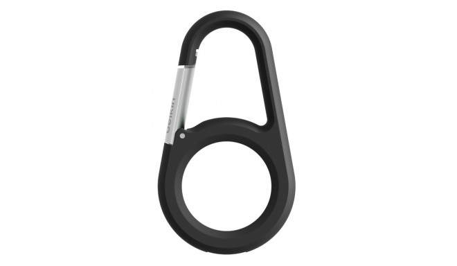 Secure holder with carabiner for AirTag black