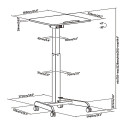 Ergonomic stand-sit table Maclean MC-892