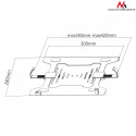 Laptop holder MC-764 - extension for spring brackets