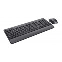 Keyboard and Mouse Trust Trezo Black Monochrome QWERTY Qwerty US