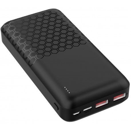 Platinet akupank 20000mAh PD QC, must (45932)