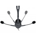Ausinės LOGITECH H111, su mikrofonu, sidabro sp.