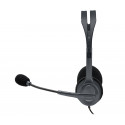 Ausinės LOGITECH H111, su mikrofonu, sidabro sp.