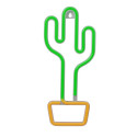 Forever neon light Neon LED Light CACTUS Bat + USB FLNEO2, orange/green