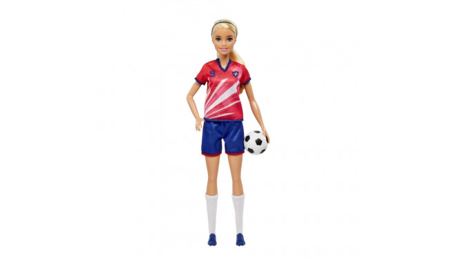 Barbie® jalgpallinukk, blond