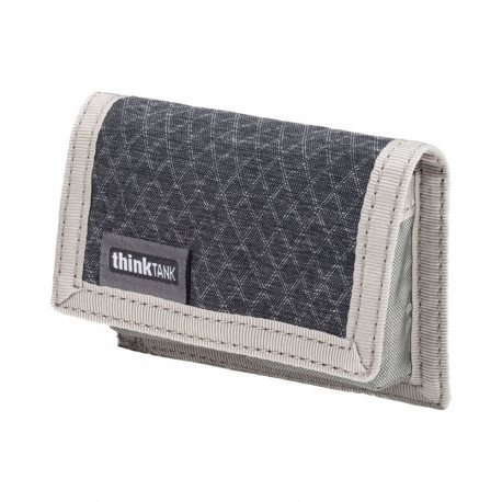 Think Tank Battery Holder 2 (Wallet 2 standard DSLR or Mirrorless Batteries) Grey