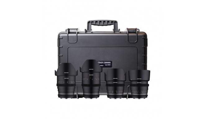 Samyang 4 KIT 24/35/50/85 VDSLR MK2 Canon RF  + Hardcase