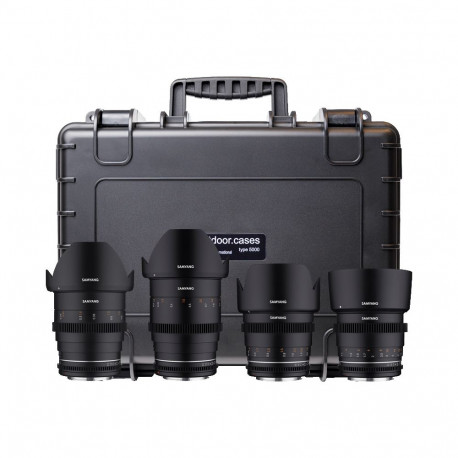 Samyang 4 KIT 24/35/50/85 VDSLR MK2 Canon EF + Hardcase